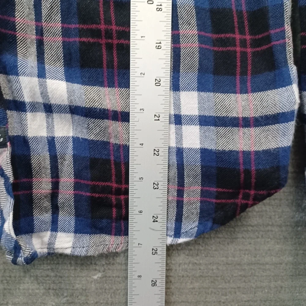 Rails Flannel Shirt Women XS Black Plaid Brushed Surface Soft Lightweight Casual